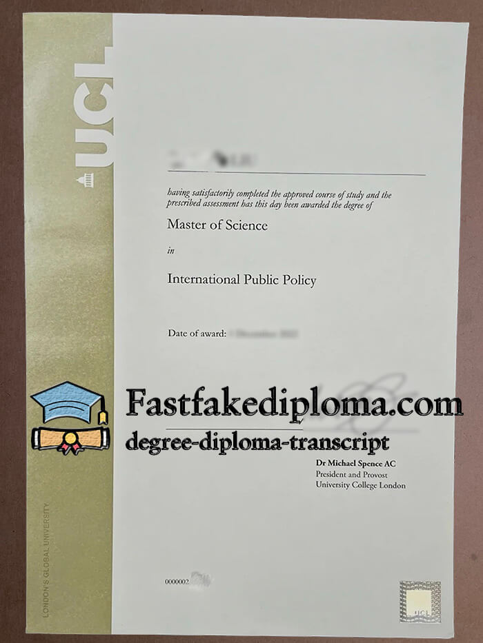 Get University College London diploma
