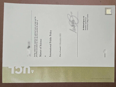 Obtain University College London fake diploma.