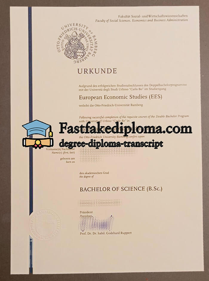 Buy University of Bamberg diploma, order University of Bamberg degree