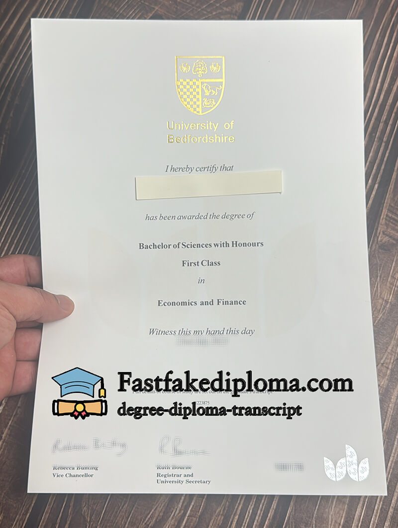 Buy University of Bedfordshire fake degree.