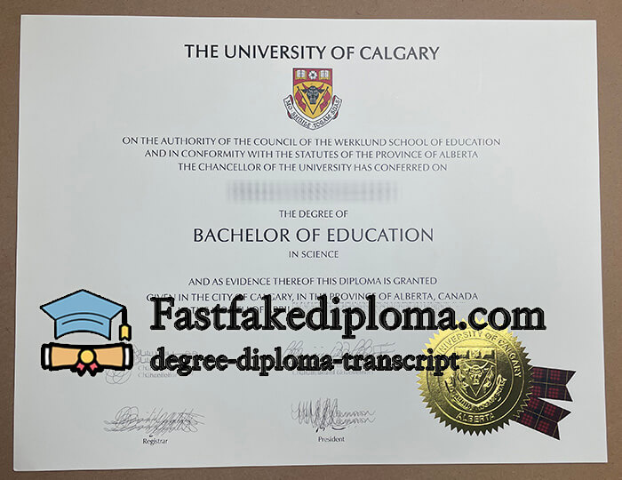 Buy University of Calgary fake degree