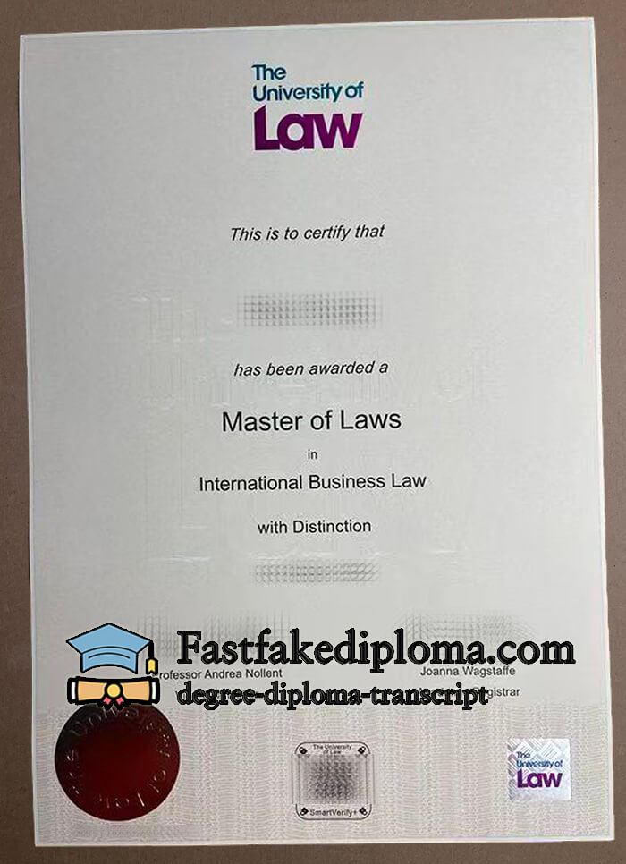 get University of Law diploma