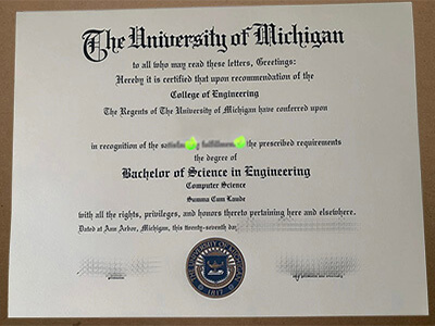 purchase realistic University of Michigan degree
