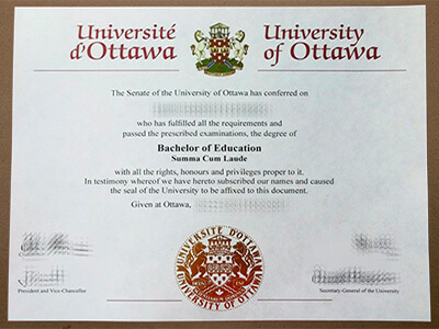 order University of Ottawa diploma