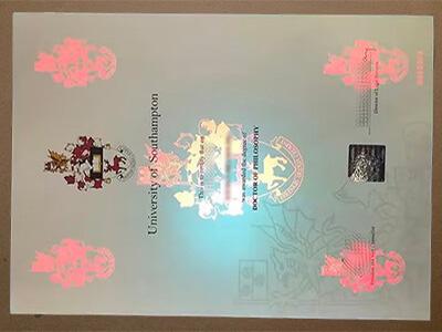 fake University of Southampton diploma