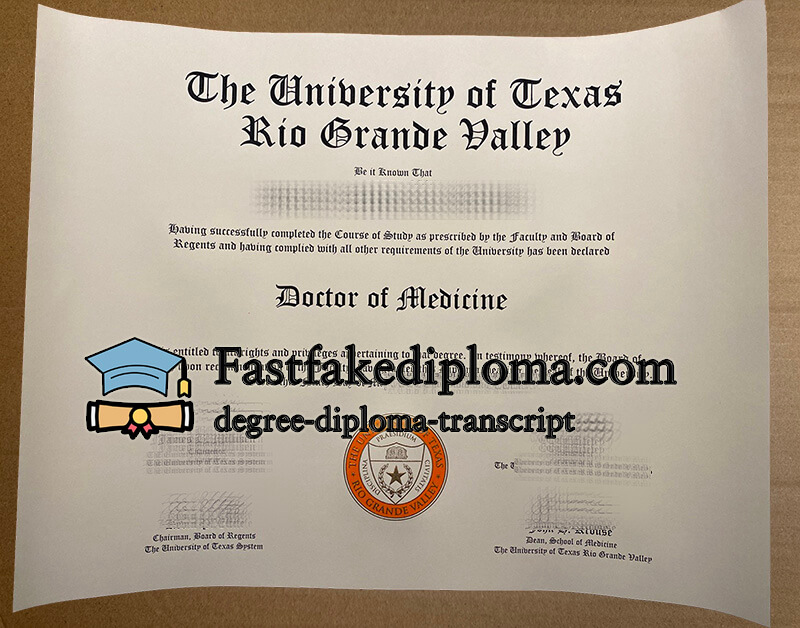 Get University of Texas Rio Grande Valley diploma