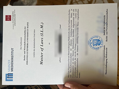get University of Mainz diploma