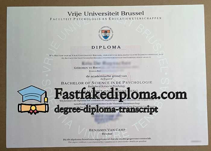 purchase realistic Vrije Universiteit Brussel degree