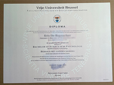 purchase realistic Vrije Universiteit Brussel degree