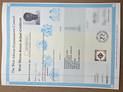West African Examinations Council certificate