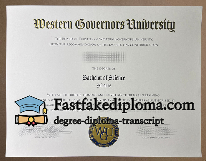 Buy Western Governors University diploma