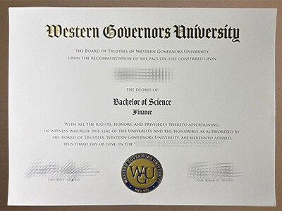 order Western Governors University diploma