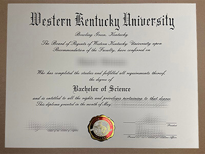 Western Kentucky University certificate