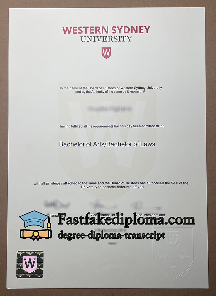 Buy Western Sydney University diploma