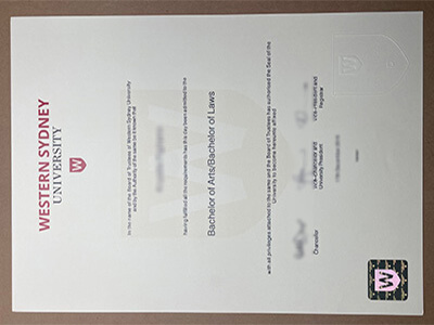 order Western Sydney University diploma
