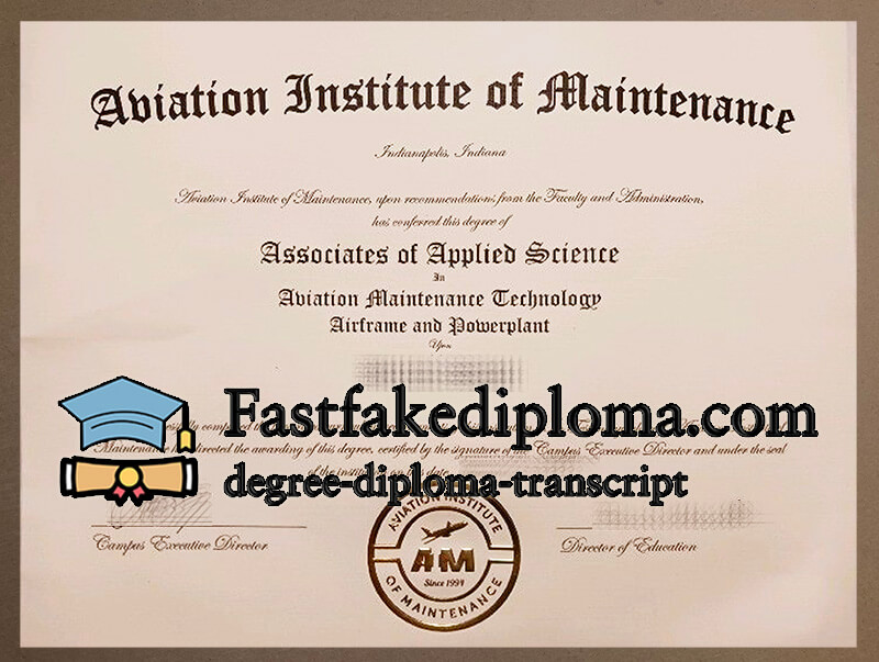 Order Aviation Institute of Maintenance diploma