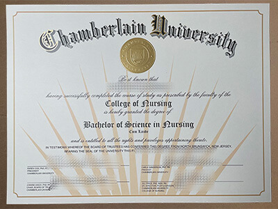order Chamberlain University diploma
