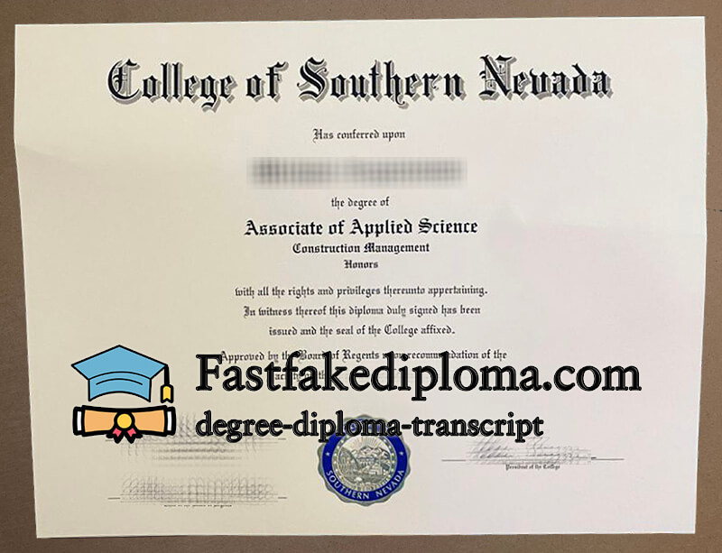 Buy College of Southern Nevada diploma, get College of Southern Nevada degree online