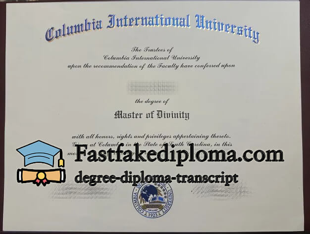 Buy Columbia International University diploma online