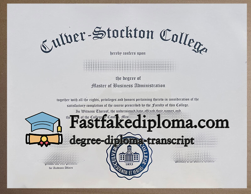 Buy Culber Stockton College diploma