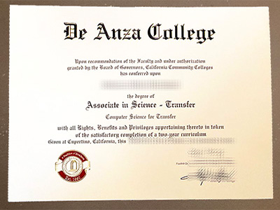 Where to order De Anza College diploma?
