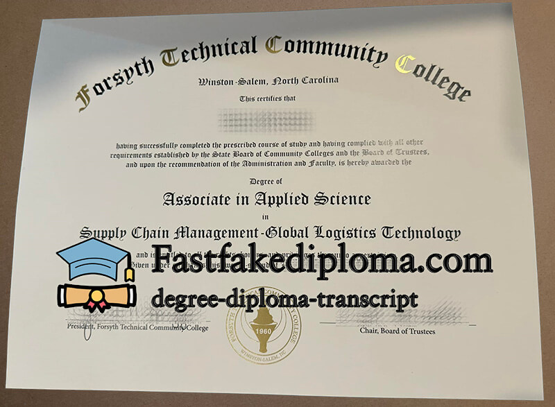 Buy Forsyth Technical Community College diploma