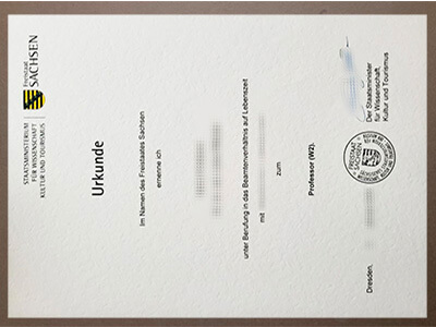 order Freistaat Sachsen certificate