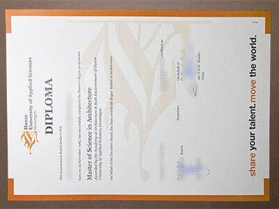 Buy Hanze University of Applied Sciences Groningen Diploma Online