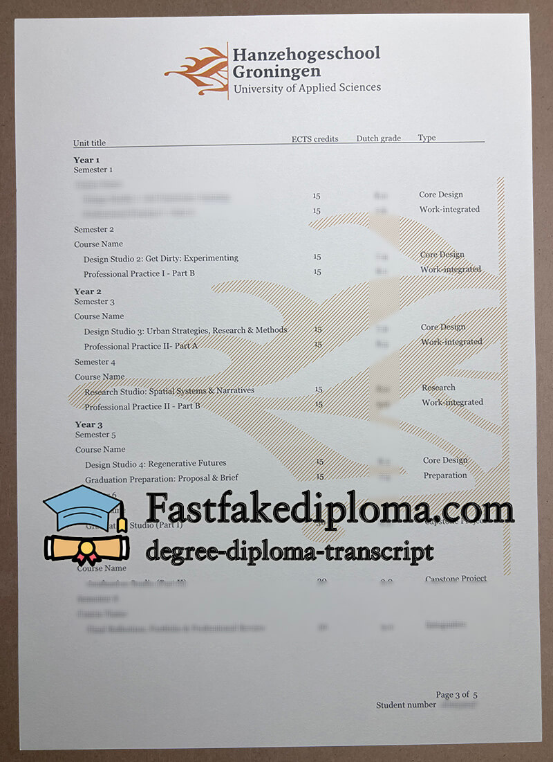 Buy Hanze University of Applied Sciences Groningen Diploma Online