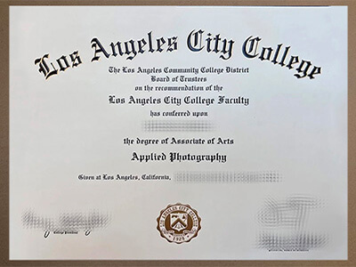 Los Angeles City College diploma