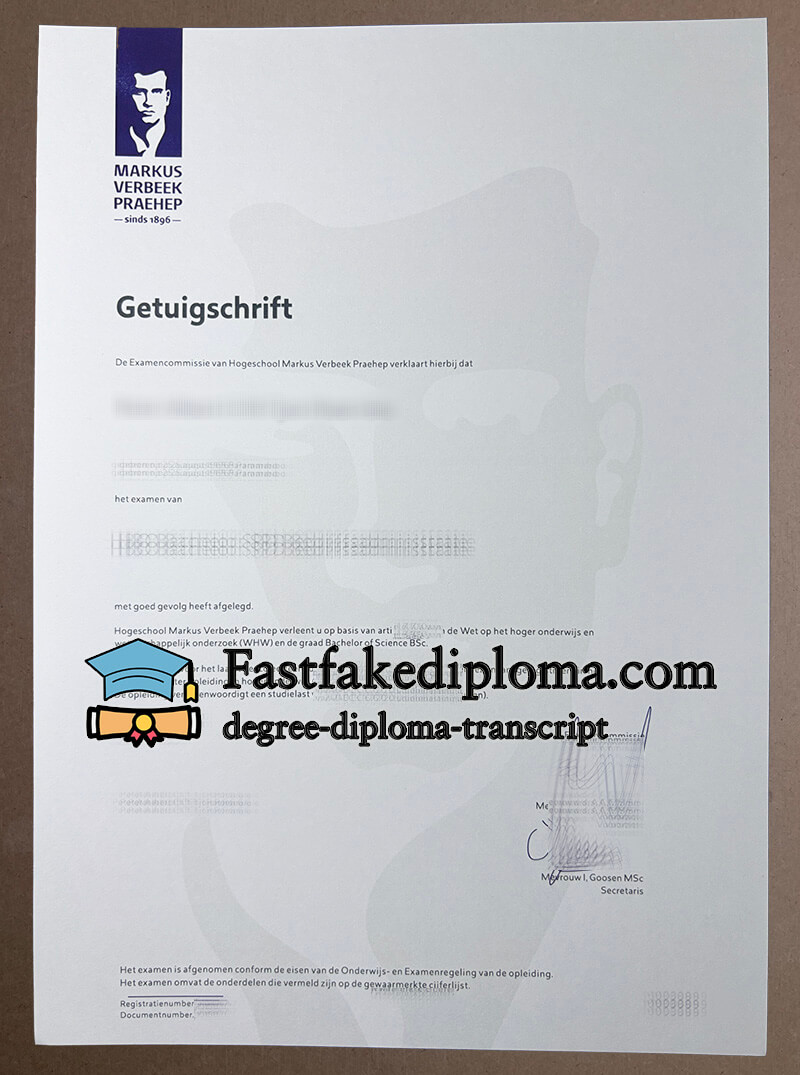 Buy a Markus Verbeek Praehep Getuigschrift online