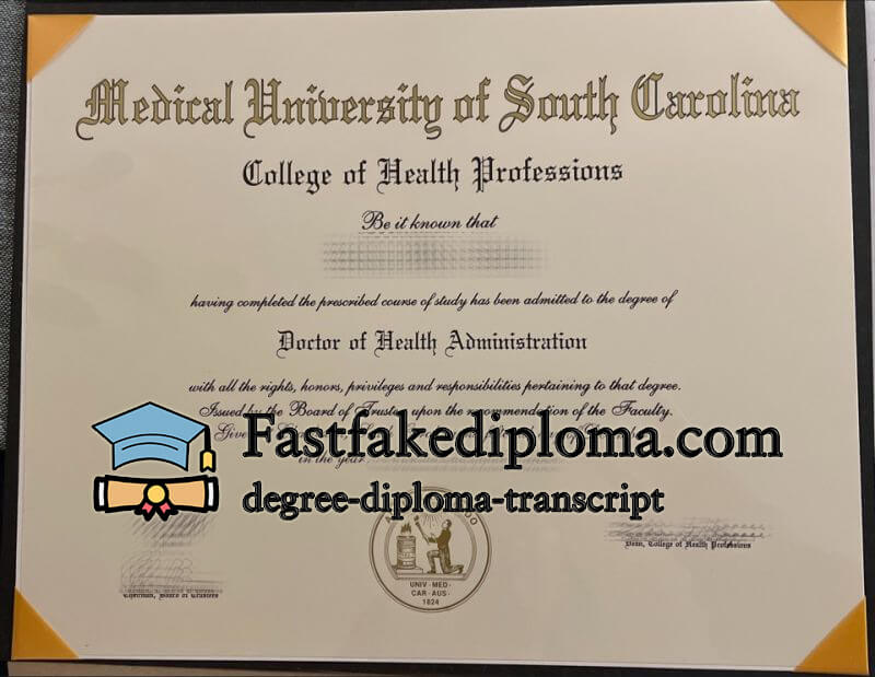 Can I order Medical University of South Carolina diploma?