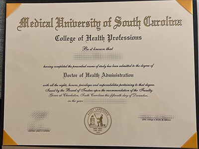 order Medical University of South Carolina diploma