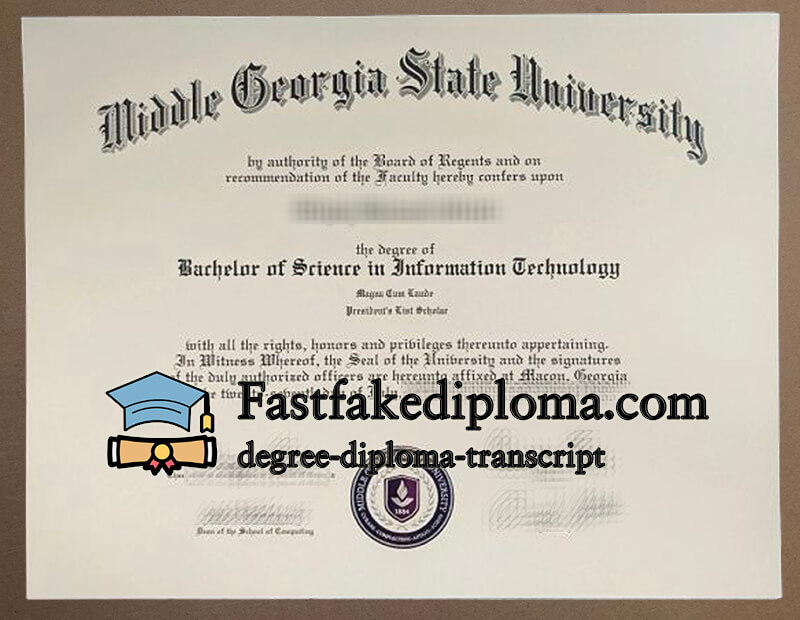 Buy Middle Georgia State University diploma