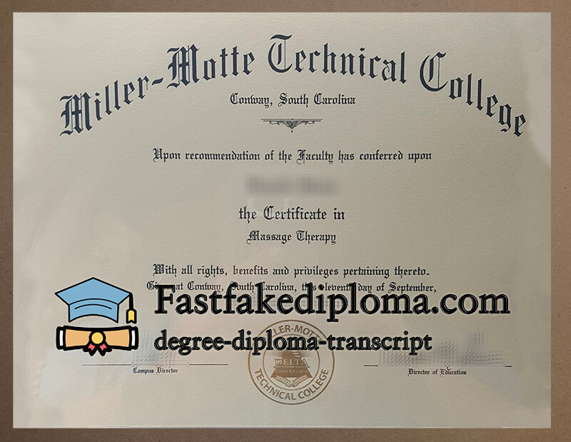 Where to Miller Motte Technical College diploma?