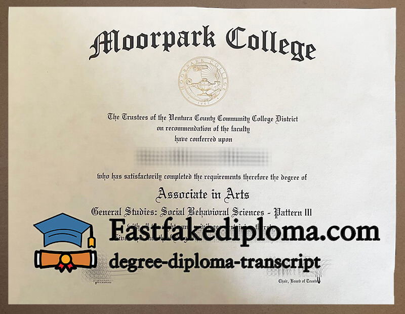Buy Moorpark College diploma