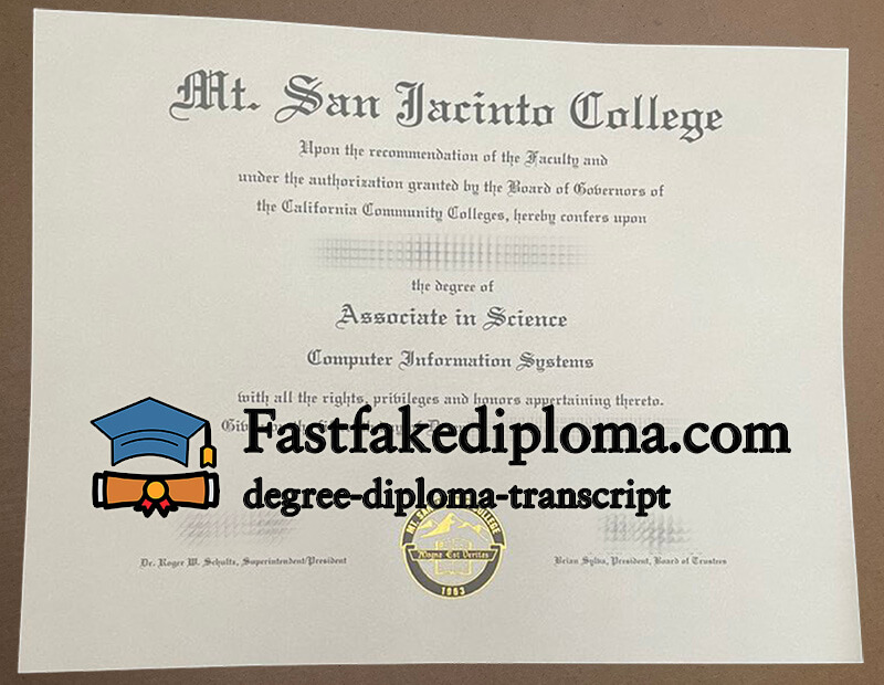 Buy Mt. San Jacinto College diploma