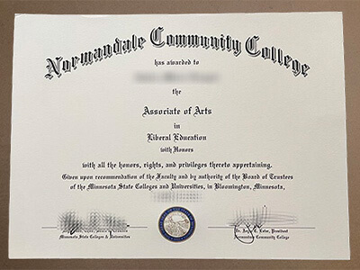 Order Normandale Community College diploma