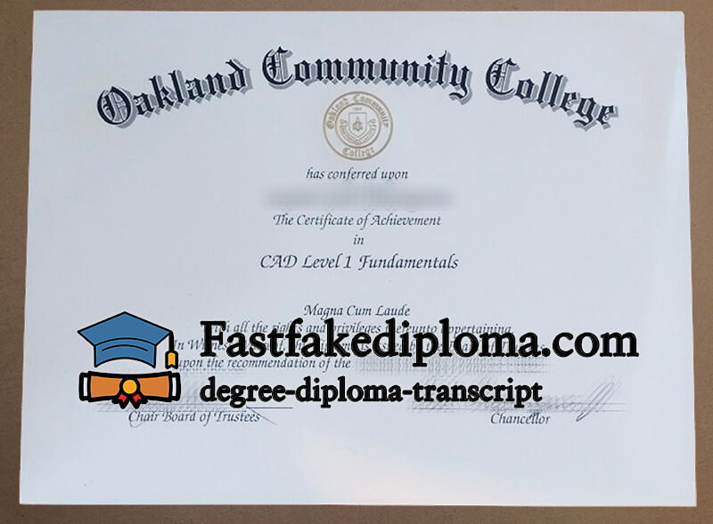 Buy Oakland Community College diploma