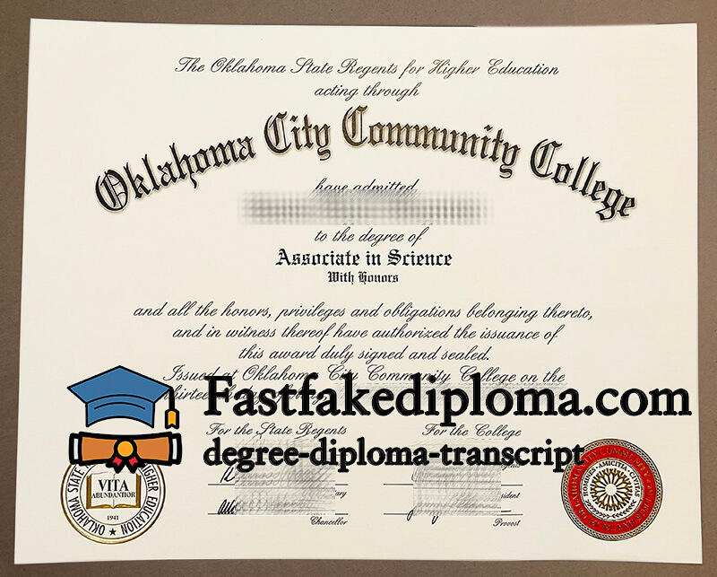 Can I order Oklahoma City Community College diploma?