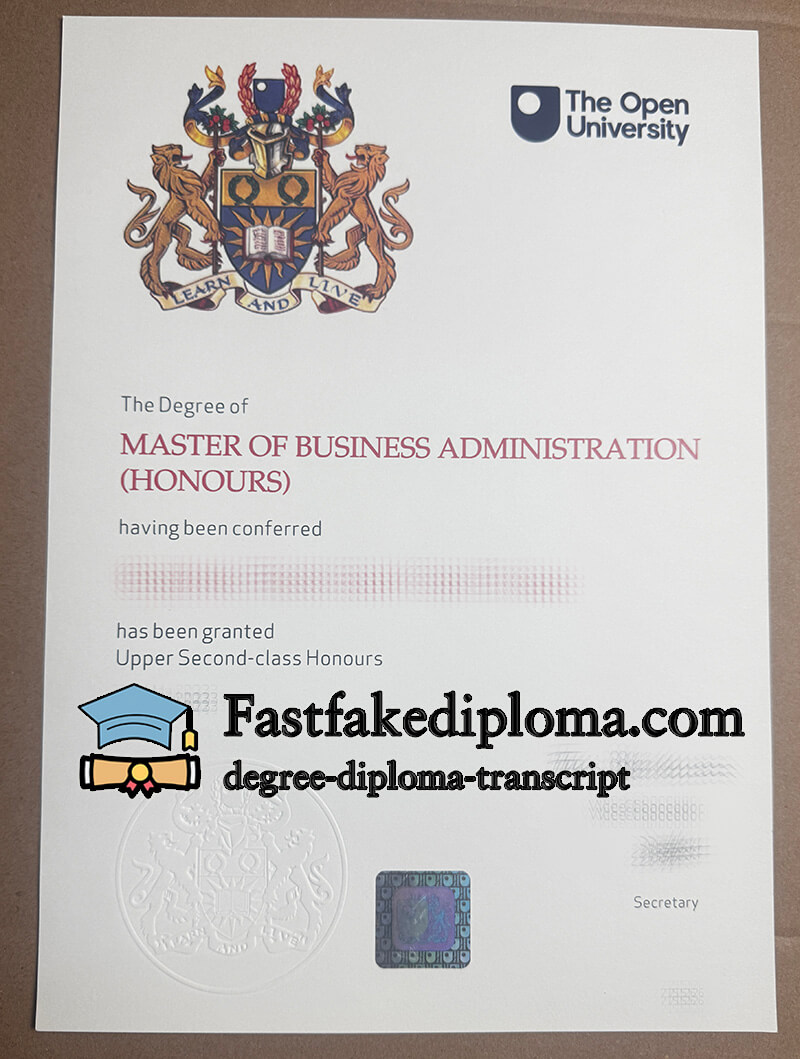 Buy Open University diploma, get UK diploma