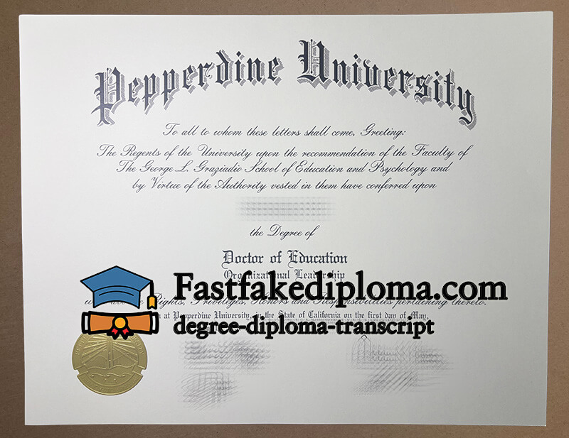 Buy Pepperdine University diploma
