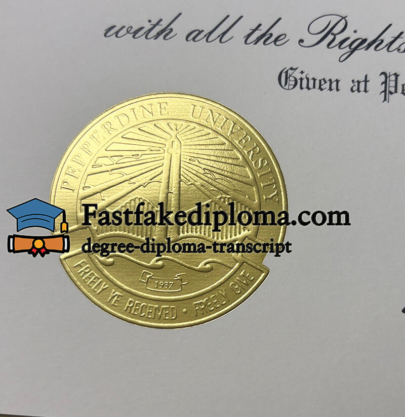 order Pepperdine University diploma