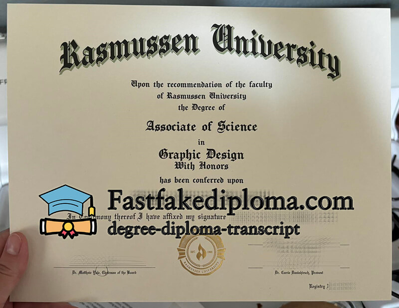 Buy Rasmussen University diploma online
