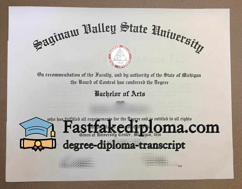 Where to order Saginaw Valley State University diploma?