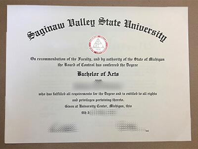 buy Saginaw Valley State University certificate
