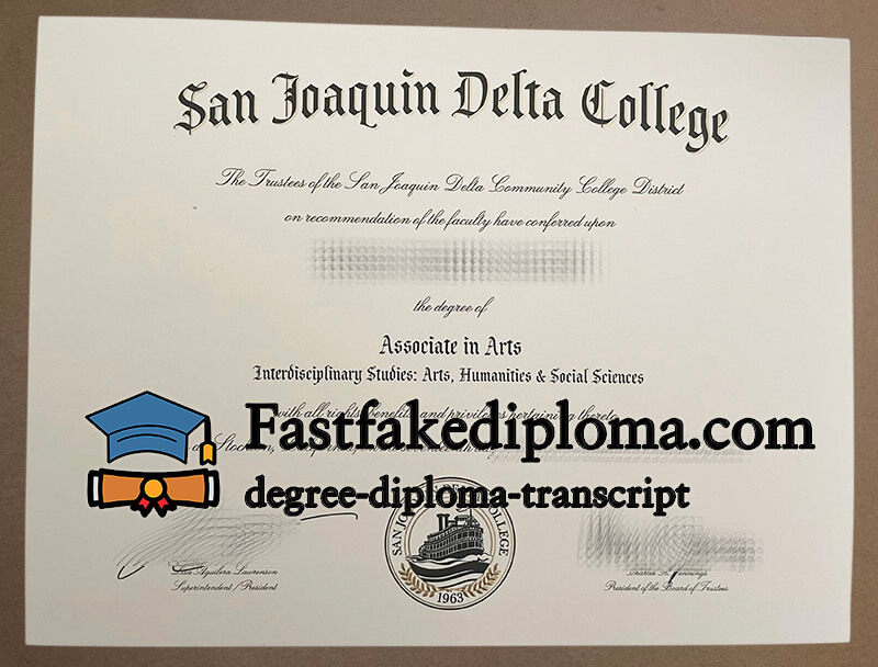 Buy San Joaquin Delta College diploma
