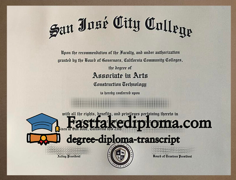 Buy San Jose City College diploma