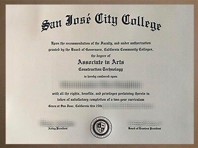 fake San Jose City College diploma