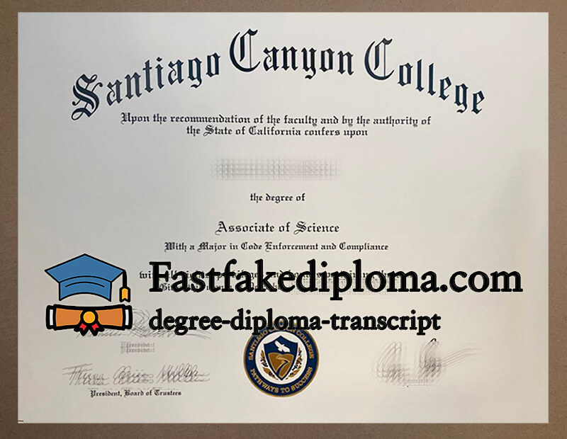 Order Santiago Canyon College diploma